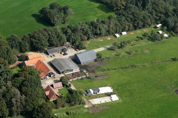 Camping van boven af